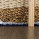 Hauteloom Billy SMNCBILLYA1 Navy Machine Made Polypropylene Rug