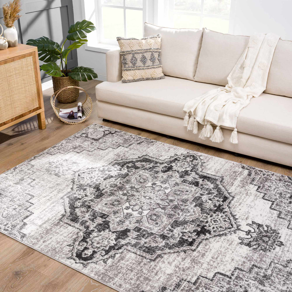 Hauteloom Elani SMNCELANIA1 Cream Machine Made Polypropylene Rug
