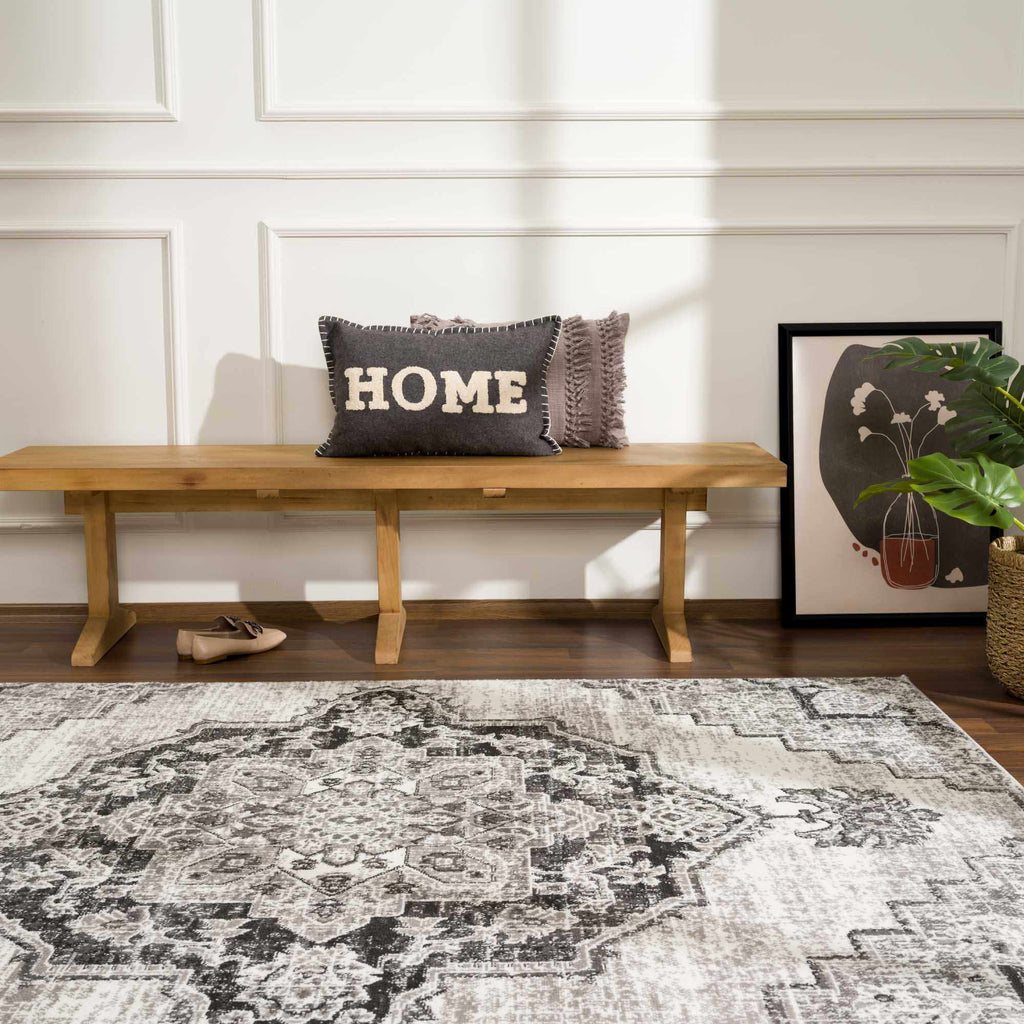 Hauteloom Elani SMNCELANIA1 Cream Machine Made Polypropylene Rug