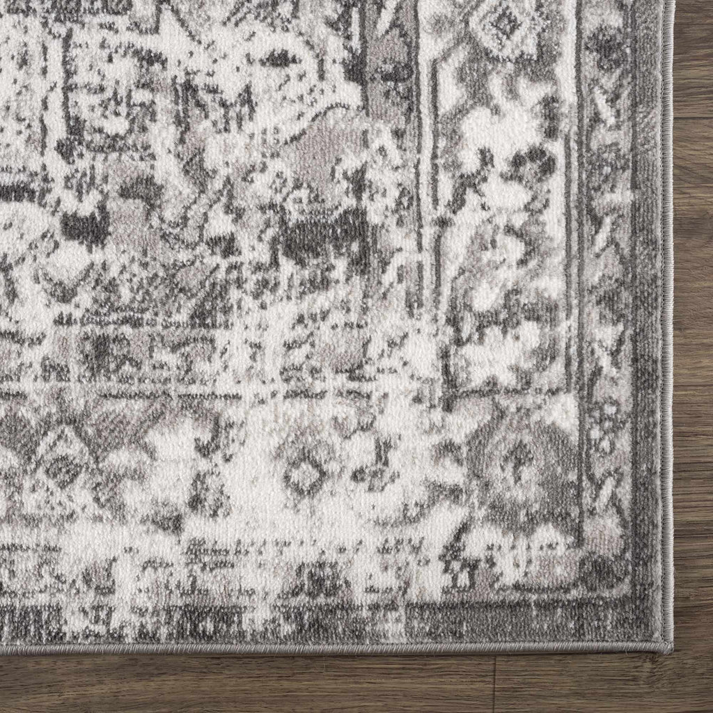 Hauteloom Eddie SMNCEDDIEA1 Medium Gray Machine Made Polypropylene Rug
