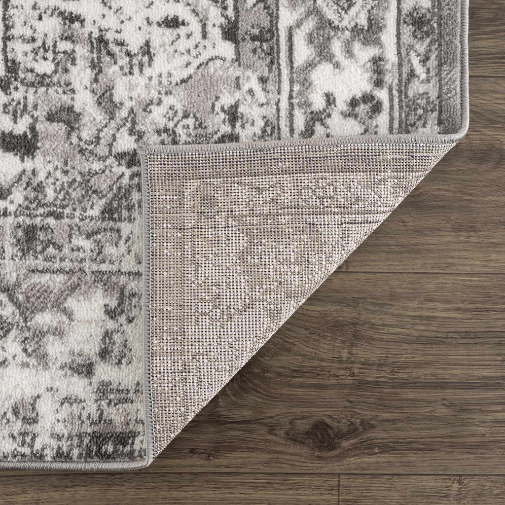 Hauteloom Eddie SMNCEDDIEA1 Medium Gray Machine Made Polypropylene Rug