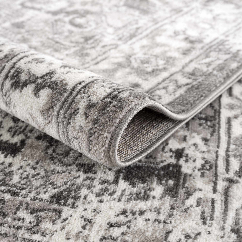 Hauteloom Eddie SMNCEDDIEA1 Medium Gray Machine Made Polypropylene Rug