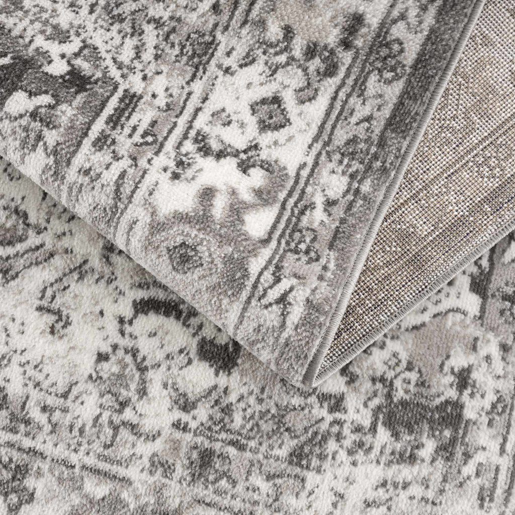 Hauteloom Eddie SMNCEDDIEA1 Medium Gray Machine Made Polypropylene Rug