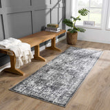 Hauteloom Eddie SMNCEDDIEA1 Medium Gray Machine Made Polypropylene Rug