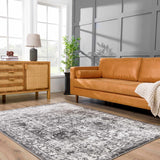 Hauteloom Eddie SMNCEDDIEA1 Medium Gray Machine Made Polypropylene Rug