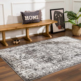 Hauteloom Eddie SMNCEDDIEA1 Medium Gray Machine Made Polypropylene Rug
