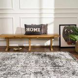 Hauteloom Eddie SMNCEDDIEA1 Medium Gray Machine Made Polypropylene Rug