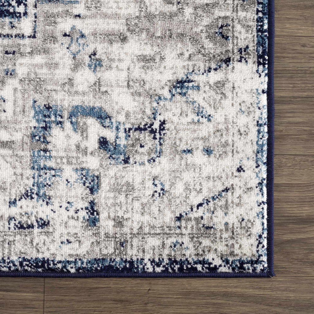 Hauteloom Buenaventura SMNCBUENBA1 Navy Machine Made Polypropylene Rug