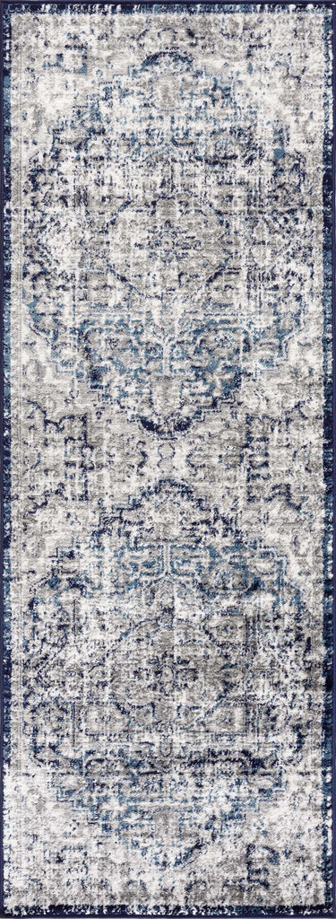 Hauteloom Buenaventura SMNCBUENBA1 Navy Machine Made Polypropylene Rug