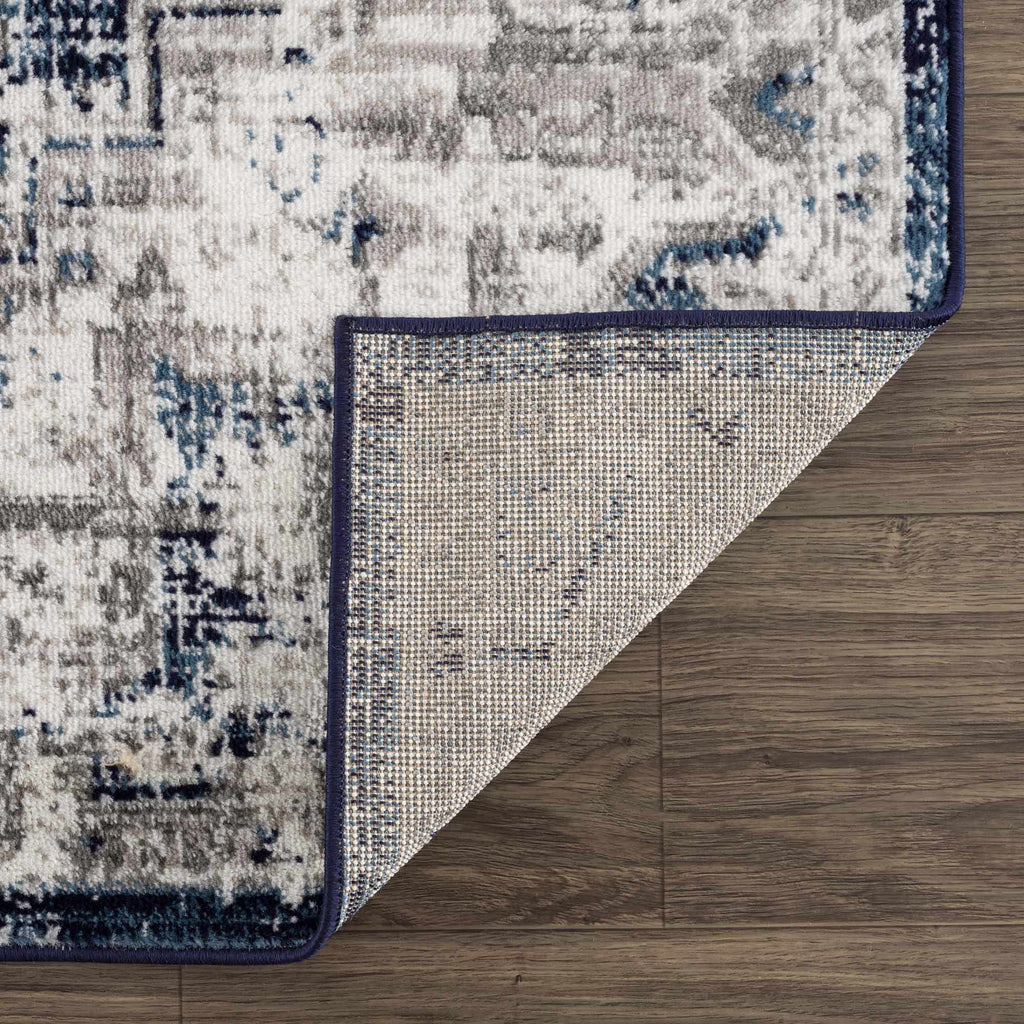 Hauteloom Buenaventura SMNCBUENBA1 Navy Machine Made Polypropylene Rug