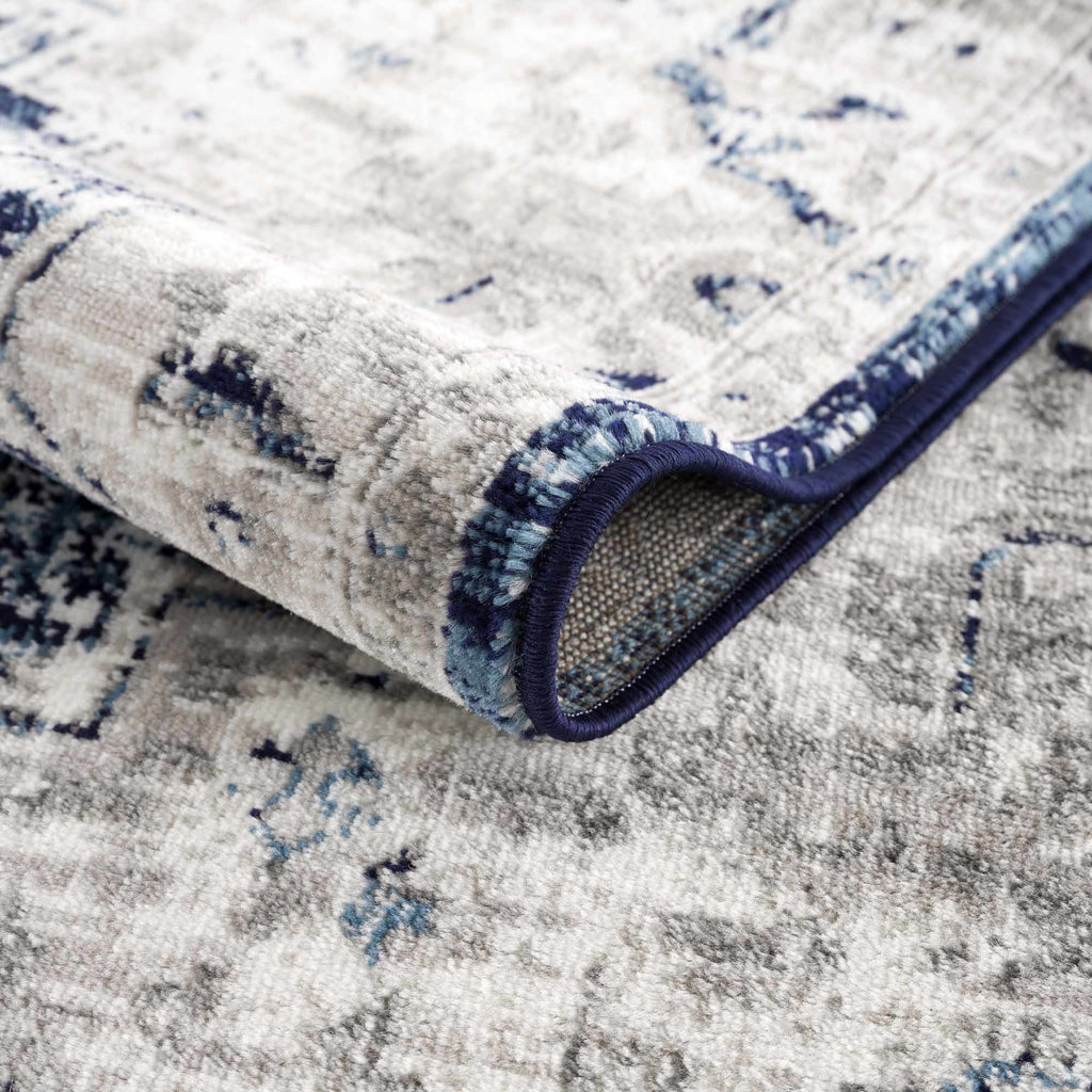 Hauteloom Buenaventura SMNCBUENBA1 Navy Machine Made Polypropylene Rug