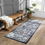 Hauteloom Buenaventura SMNCBUENBA1 Navy Machine Made Polypropylene Rug