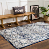Hauteloom Buenaventura SMNCBUENBA1 Navy Machine Made Polypropylene Rug
