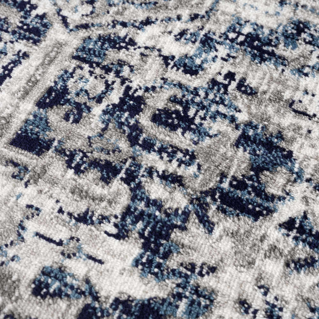Hauteloom Buenaventura SMNCBUENBA1 Navy Machine Made Polypropylene Rug