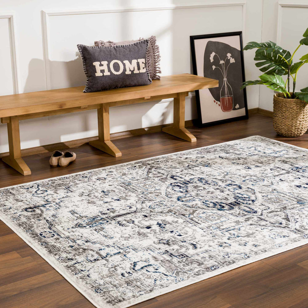Hauteloom Buenaventura SMNCBUENBA2 Cream Machine Made Polypropylene Rug