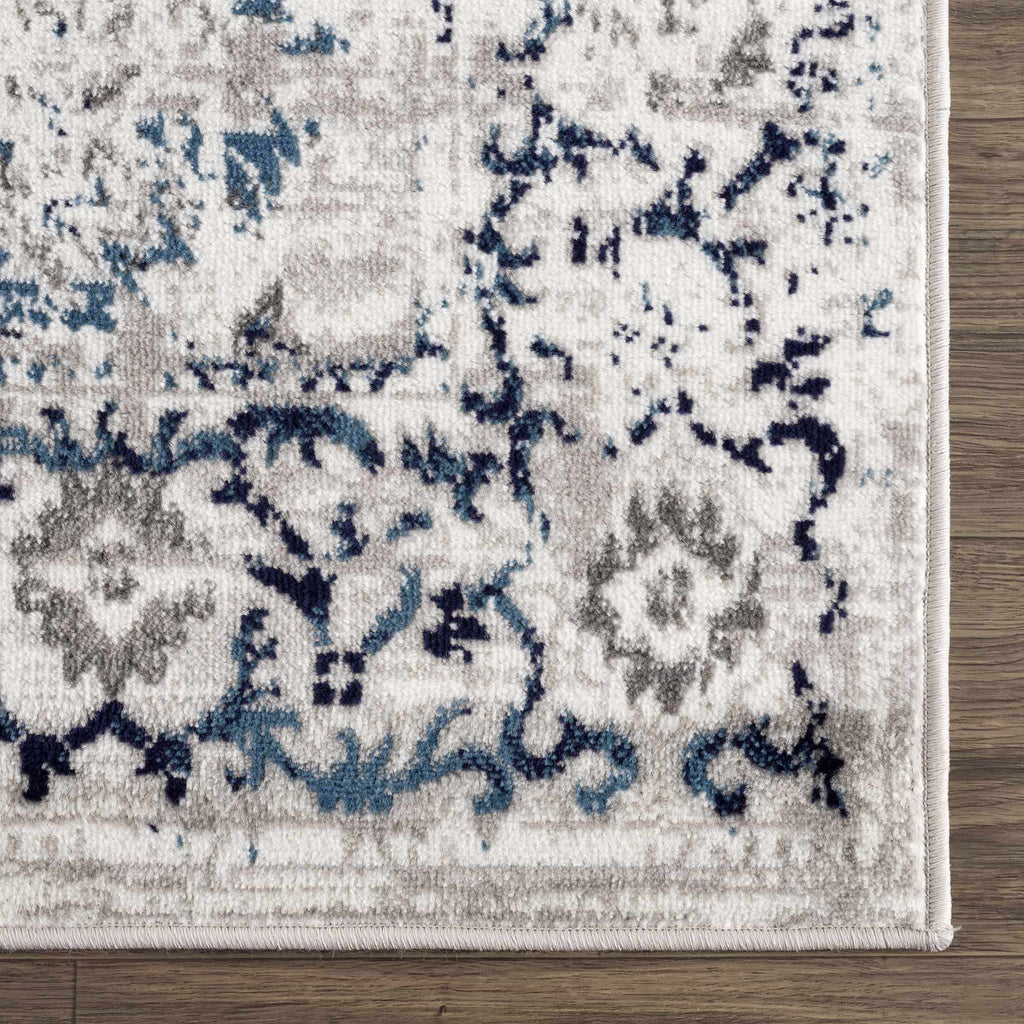 Hauteloom Duena SMNCDUENAA1 Light Gray Machine Made Polypropylene Rug