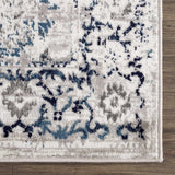Hauteloom Duena SMNCDUENAA1 Light Gray Machine Made Polypropylene Rug