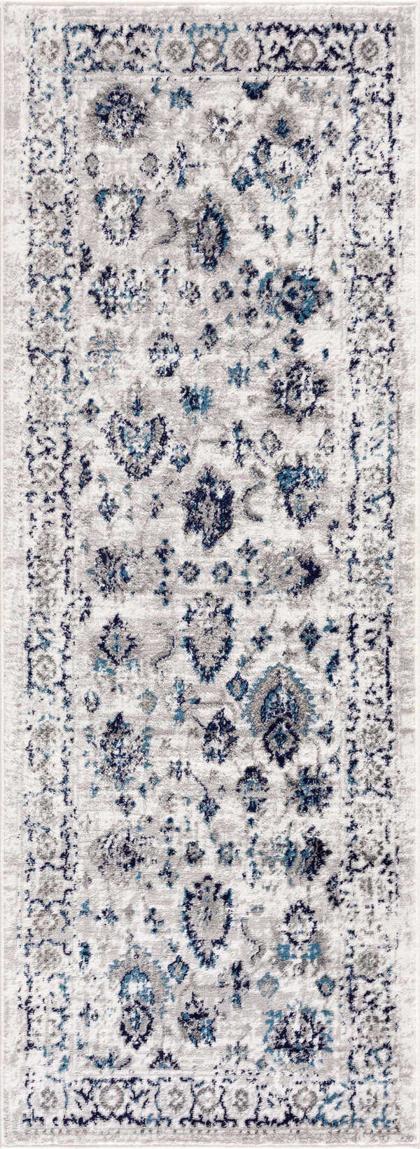 Hauteloom Duena SMNCDUENAA1 Light Gray Machine Made Polypropylene Rug