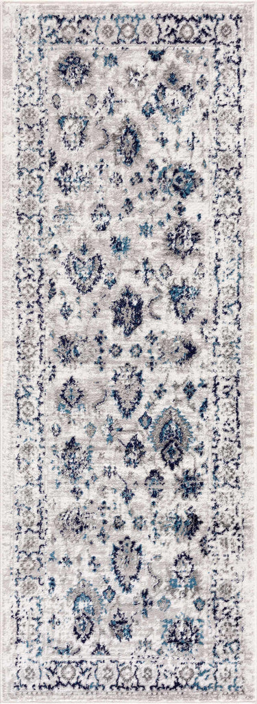 Hauteloom Duena SMNCDUENAA1 Light Gray Machine Made Polypropylene Rug