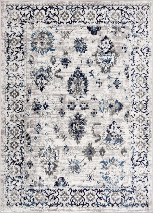 Hauteloom Duena SMNCDUENAA1 Light Gray Machine Made Polypropylene Rug