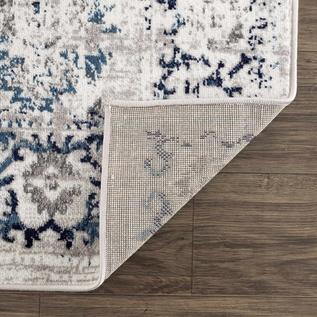 Hauteloom Duena SMNCDUENAA1 Light Gray Machine Made Polypropylene Rug