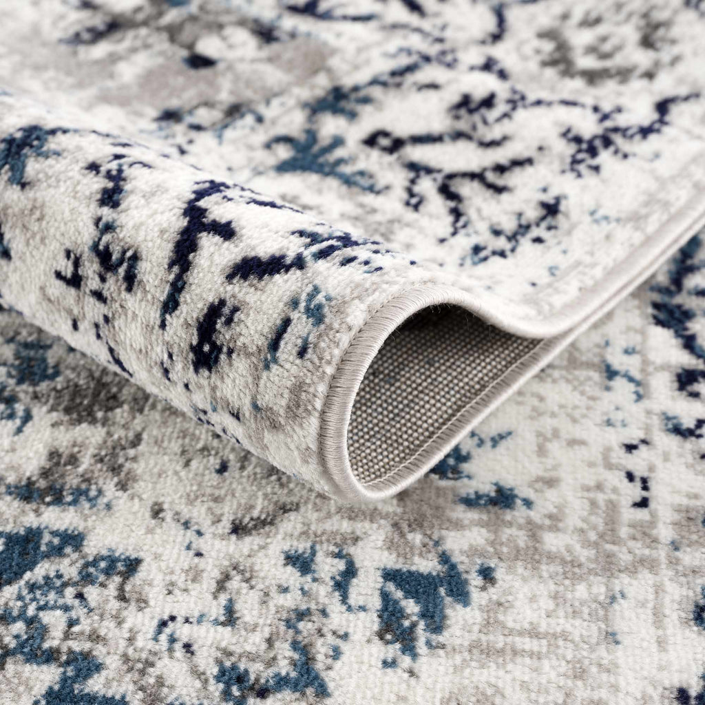 Hauteloom Duena SMNCDUENAA1 Light Gray Machine Made Polypropylene Rug