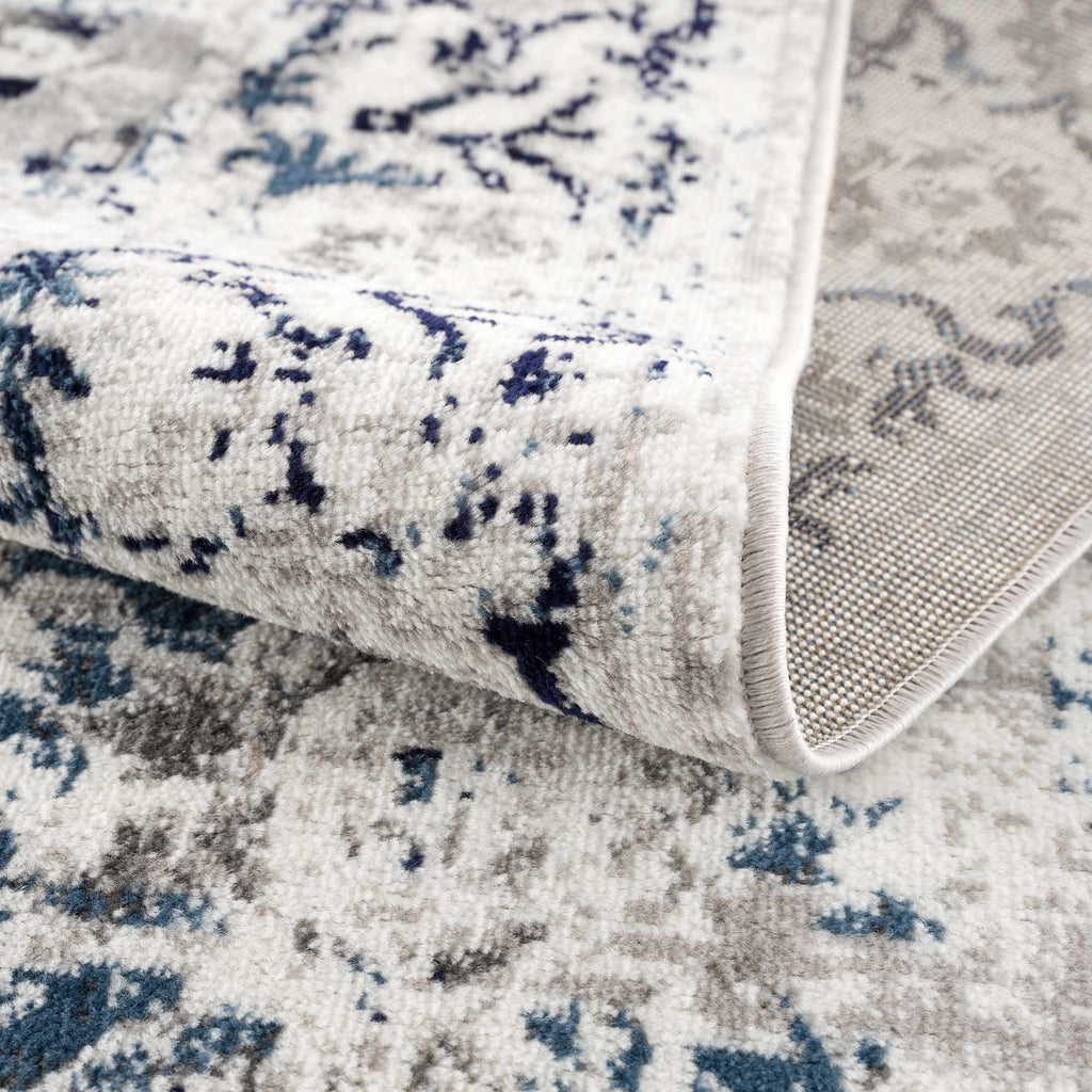 Hauteloom Duena SMNCDUENAA1 Light Gray Machine Made Polypropylene Rug