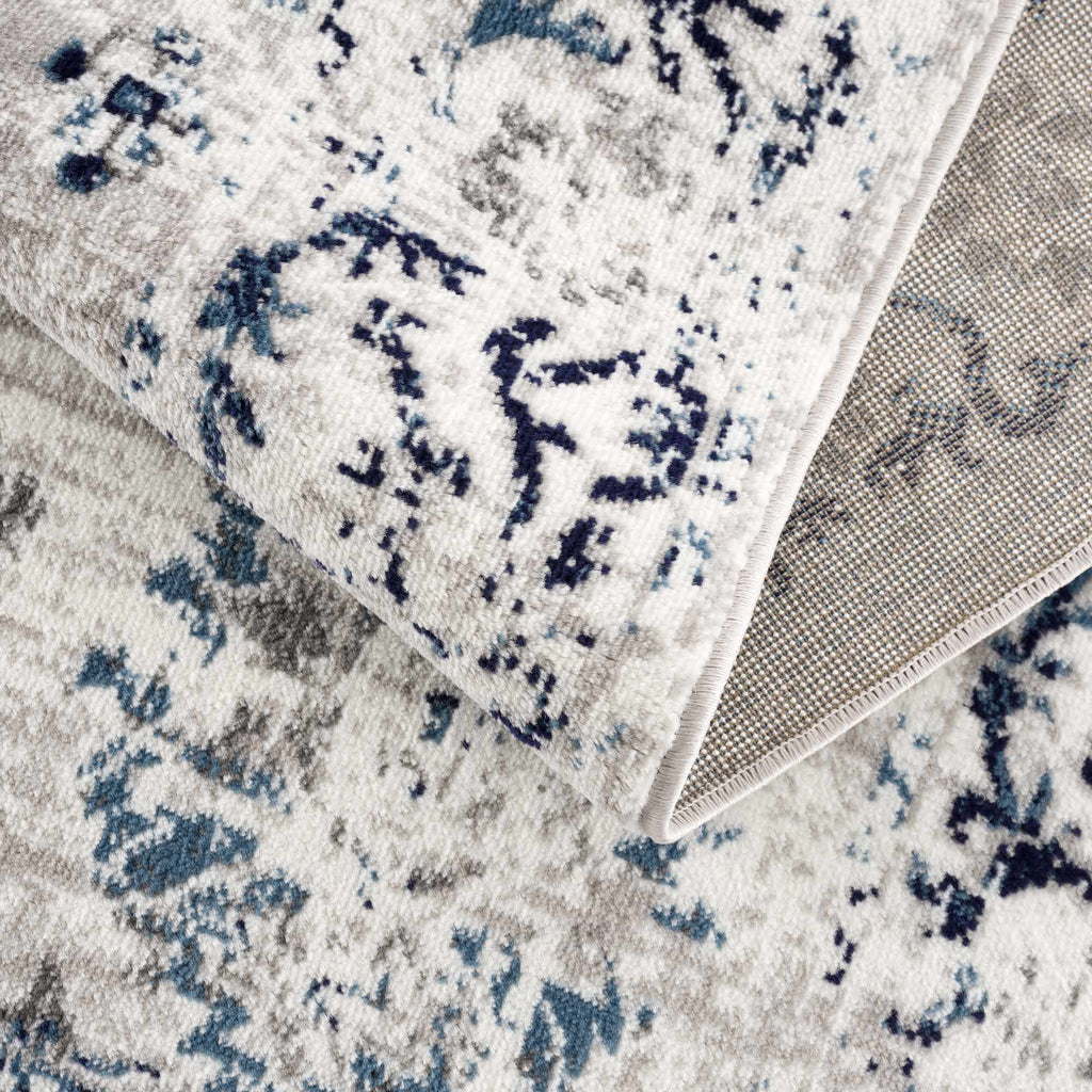 Hauteloom Duena SMNCDUENAA1 Light Gray Machine Made Polypropylene Rug