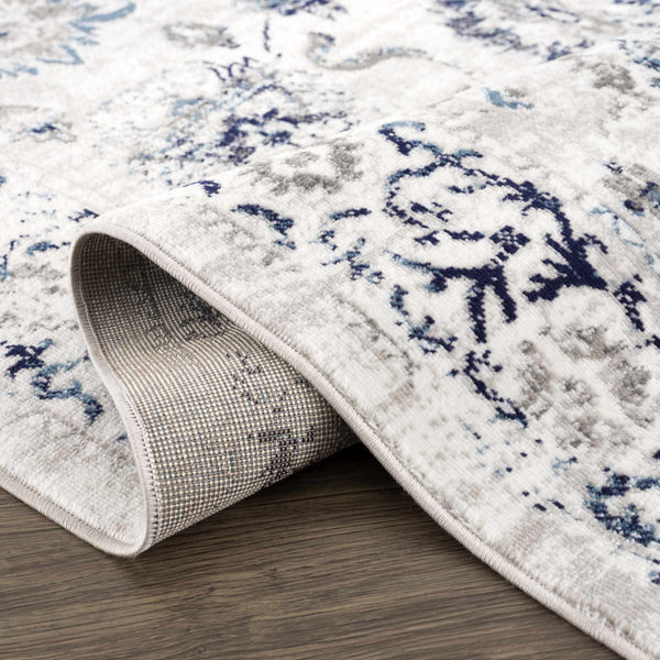 Hauteloom Duena SMNCDUENAA1 Light Gray Machine Made Polypropylene Rug