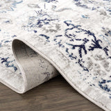 Hauteloom Duena SMNCDUENAA1 Light Gray Machine Made Polypropylene Rug