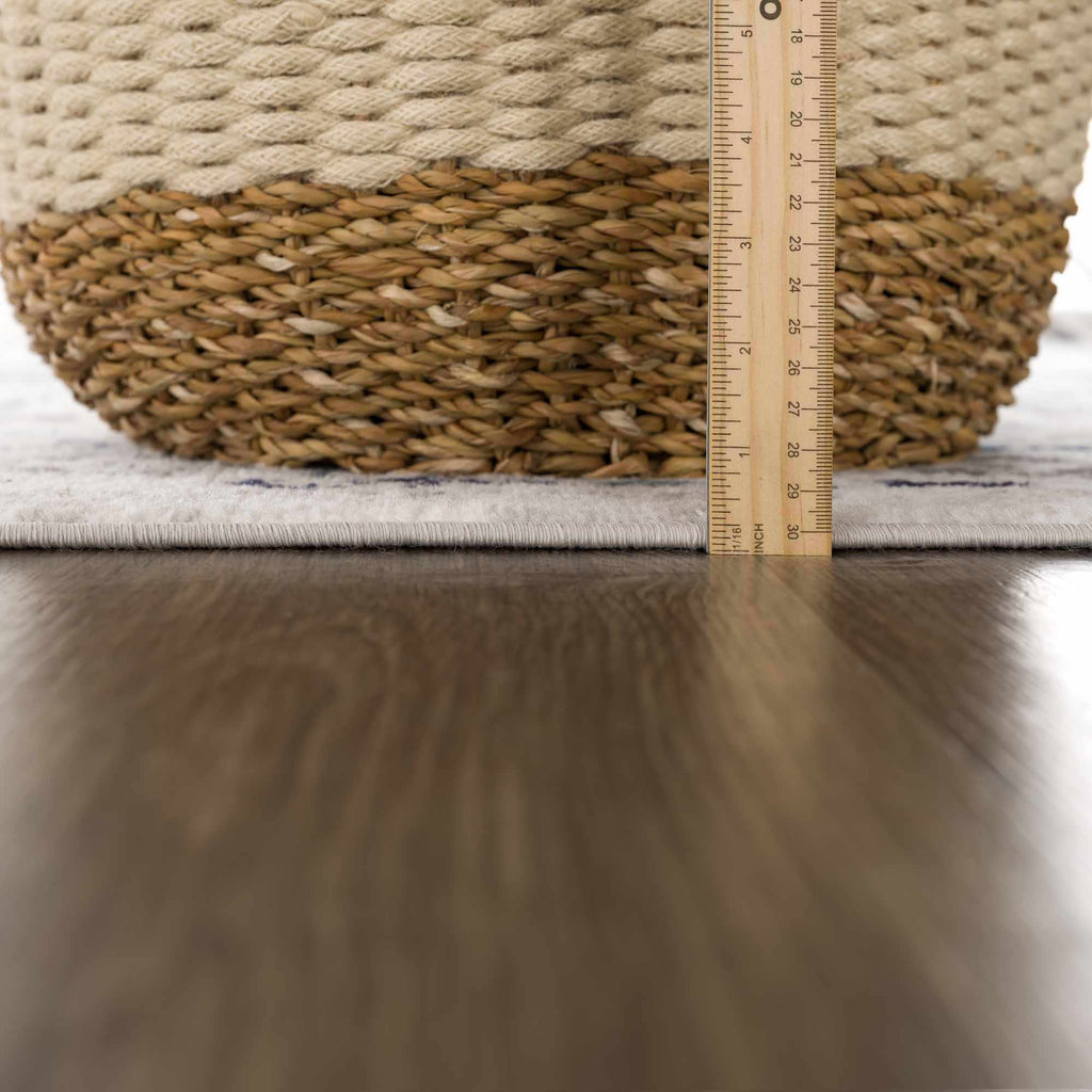 Hauteloom Duena SMNCDUENAA1 Light Gray Machine Made Polypropylene Rug