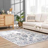 Hauteloom Duena SMNCDUENAA1 Light Gray Machine Made Polypropylene Rug