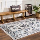Hauteloom Duena SMNCDUENAA1 Light Gray Machine Made Polypropylene Rug