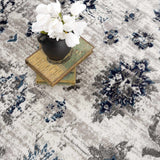 Hauteloom Duena SMNCDUENAA1 Light Gray Machine Made Polypropylene Rug