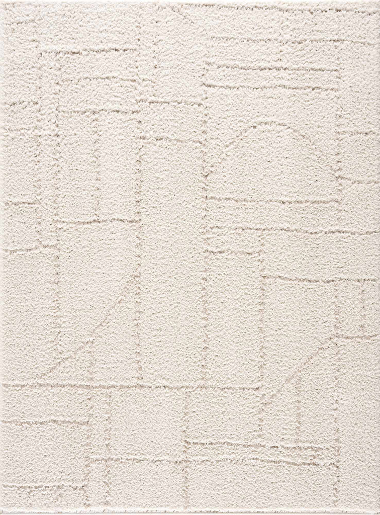 Hauteloom Andia HMSGANDIAA2 Cream Machine Made Polyester Rug