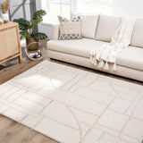 Hauteloom Andia HMSGANDIAA2 Cream Machine Made Polyester Rug
