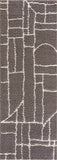 Hauteloom Andia HMSGANDIAA3 Gray Machine Made Polyester Rug