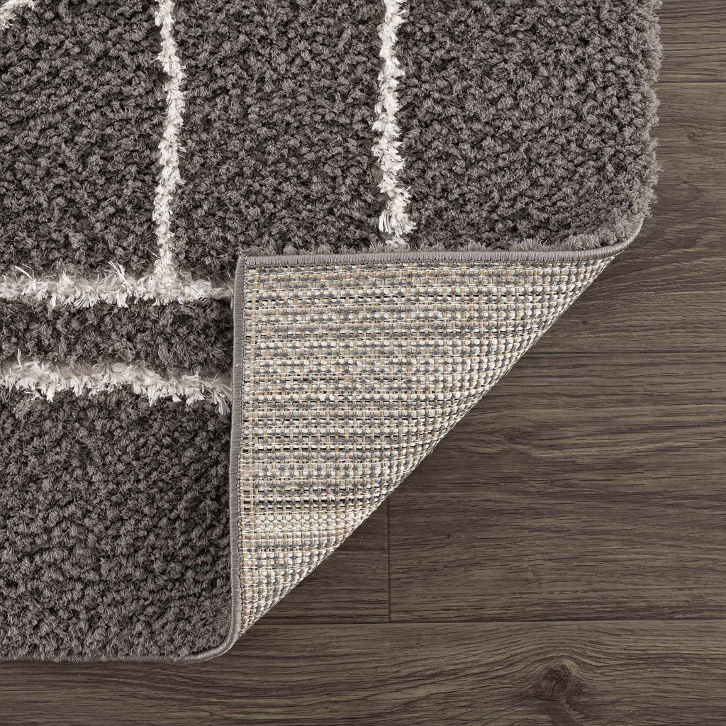 Hauteloom Andia HMSGANDIAA3 Gray Machine Made Polyester Rug