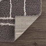 Hauteloom Andia HMSGANDIAA3 Gray Machine Made Polyester Rug