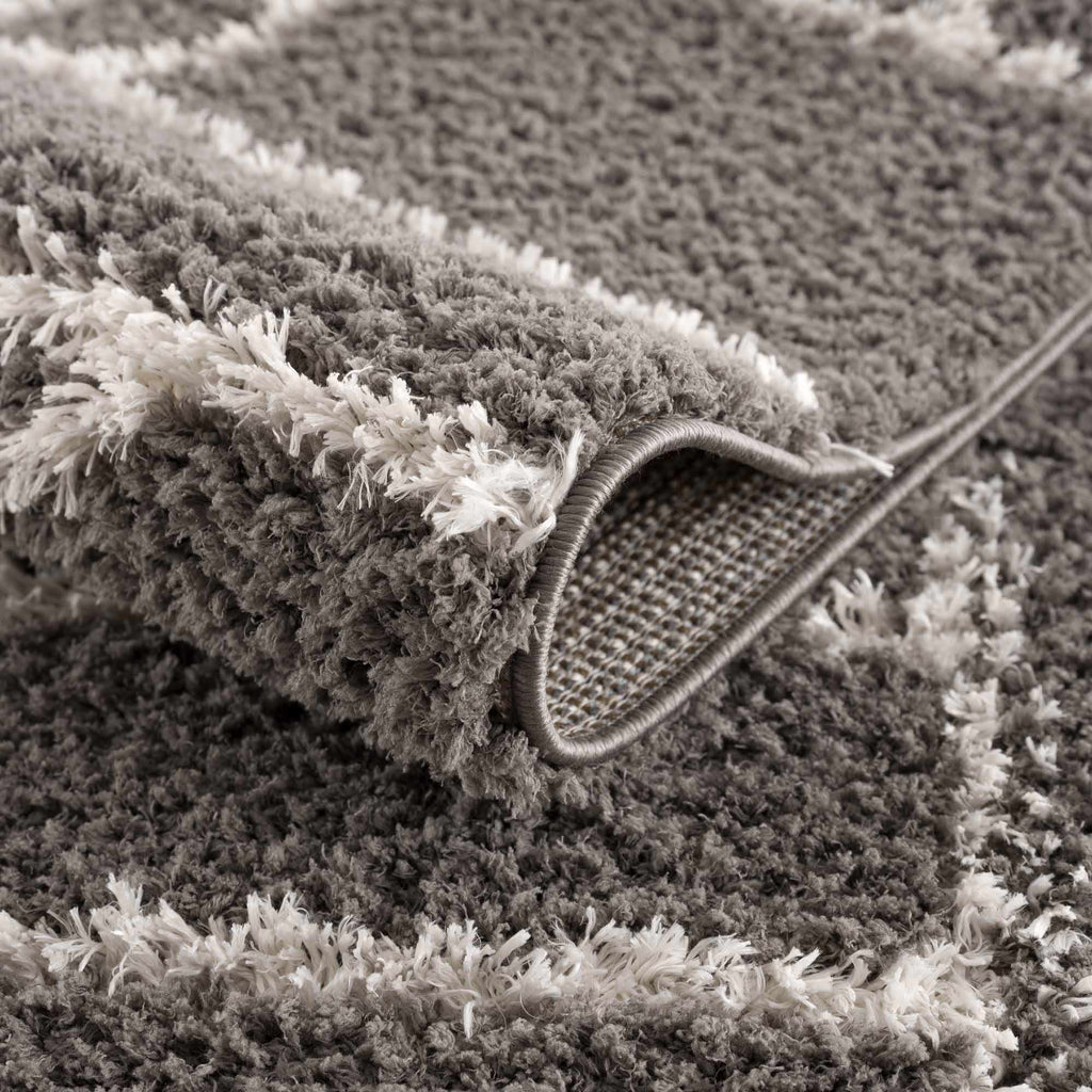 Hauteloom Andia HMSGANDIAA3 Gray Machine Made Polyester Rug
