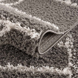 Hauteloom Andia HMSGANDIAA3 Gray Machine Made Polyester Rug