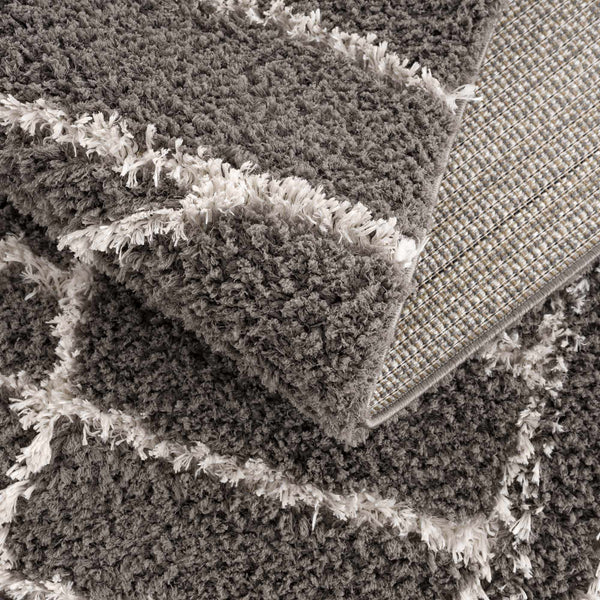 Hauteloom Andia HMSGANDIAA3 Gray Machine Made Polyester Rug