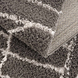 Hauteloom Andia HMSGANDIAA3 Gray Machine Made Polyester Rug