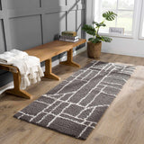 Hauteloom Andia HMSGANDIAA3 Gray Machine Made Polyester Rug
