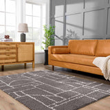 Hauteloom Andia HMSGANDIAA3 Gray Machine Made Polyester Rug