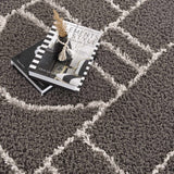 Hauteloom Andia HMSGANDIAA3 Gray Machine Made Polyester Rug
