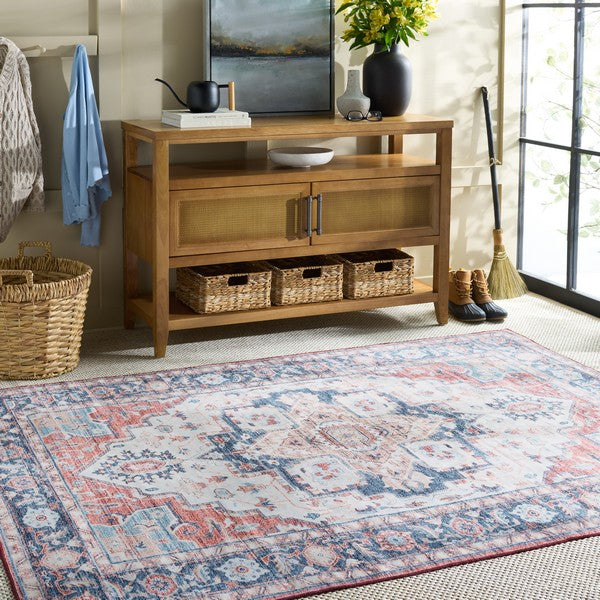 safavieh clearance martha stewart washable msrw113q rust rug