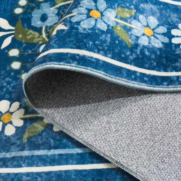 safavieh clearance martha stewart washable msrw179m dark blue rug