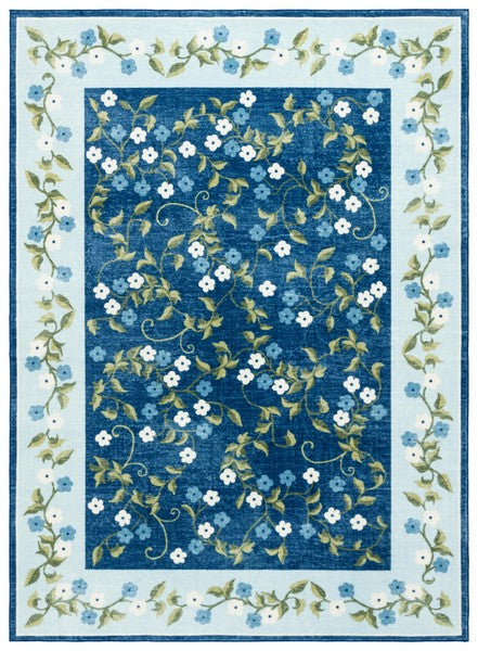 safavieh clearance martha stewart washable msrw195m dark blue rug