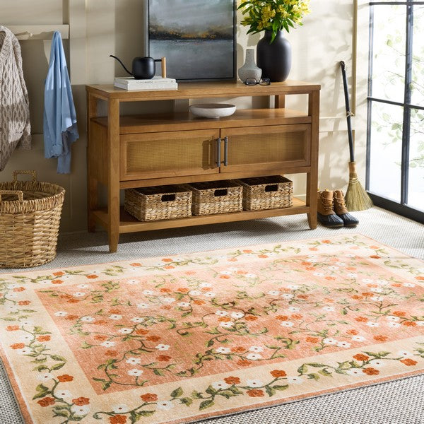safavieh clearance martha stewart washable msrw195q rust rug